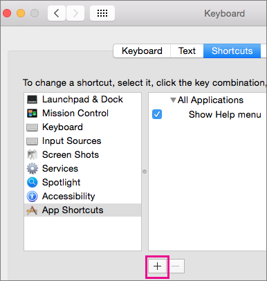 Word For Mac Shortcuts Character
